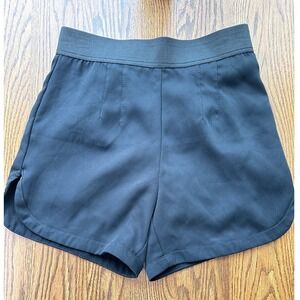Carmen Marc Valvo Black Shorts Elastic Waist Pockets XS